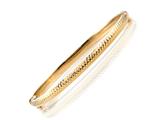 18K Yellow Gold Plated Silver Bangle