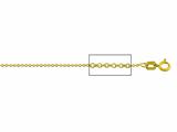 14 kt Yellow Gold Cable Chain Necklace 1.0mm 16 inches