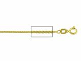 14 kt Yellow Gold Wheat Chain Necklace 0.8mm 20 inches