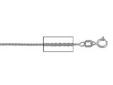 14 kt White Gold Wheat Chain Necklace 0.8mm 24 inches