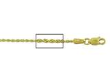 14 kt Yellow Gold Diamond Cut Rope Chain Necklace 1.25mm 20 inches Lobster Lock