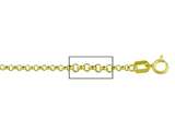 14 kt Yellow Gold Rolo Chain Necklace 1.60mm 20 inches