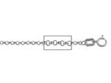 14 kt White Gold Rolo Chain Necklace 1.60mm 24"