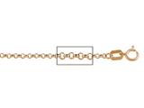 14 kt Pink Gold Rolo Chain Necklace 1.60mm 18 inches