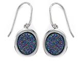 Multi Color Drusy Hanging Earrings