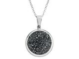 Silver Drusy Pendant