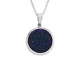 Purple Drusy Pendant