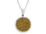 Yellow Drusy Pendant