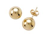14k Yellow Gold 4mm Ball Earrings