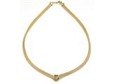 18K Yellow Gold Plated Silver Mesh Knot Necklace