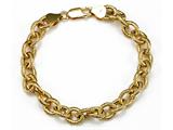 18K Yellow Gold Plated Silver Link Bracelet