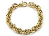 18K Yellow Gold Plated Silver Link Bracelet