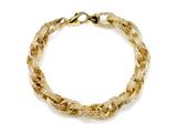18K Yellow Gold Plated Silver Link Bracelet
