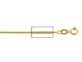 14 kt Yellow Gold Wheat Chain Necklace 0.8mm 18 inches