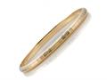18K Yellow Gold Plated Silver Bangle