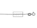 14 kt White Gold Cable Chain Necklace 1.0mm 20 inches