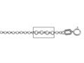 14 kt White Gold Rolo Chain Necklace 1.60mm 16 inches