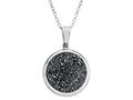 Silver Drusy Pendant