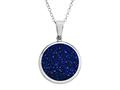 Blue Drusy Pendant