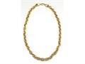 18K Yellow Gold Plated Silver 18 inches Link Necklace