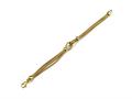 18K Yellow Gold Plated Silver Interlocking Mesh Bracelet