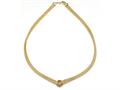 18K Yellow Gold Plated Silver Mesh Knot Necklace
