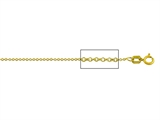 14 kt Yellow Gold Cable Chain Necklace 1.0 mm 24"