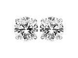 IGI Certified 14k White Gold Screw Back 1/5 cttw Diamond Stud Earrings