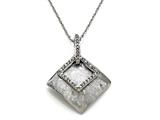Sterling Silver Pendant with Diamonds