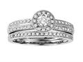 Round Diamond Bridal Engagement Wedding Set / Ring - IGI Certified