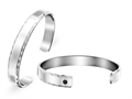 Inori Stainless Steel Bangle with Cubic Zirconia (CZ)