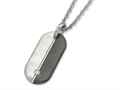 Inori Dog Tag Stainless Steel Pendant Cubic Zirconia (CZ)