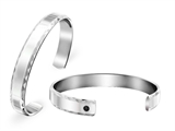 Inori Stainless Steel Bangle with Cubic Zirconia (CZ)