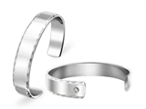 Inori Stainless Steel Bangle Cubic Zirconia (CZ)