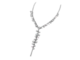Inori Stainless Steel Necklace With Swarovsky Crystals