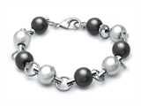 Inori Ball Black And Steel Bracelet