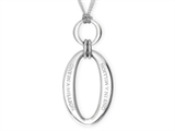 Inori Stainless Steel "ONE IN A MILLION" Oval Pendant