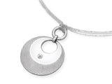 Inori Stainless Steel Pendant with Cubic Zirconia (CZ)