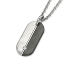 Inori Dog Tag Stainless Steel Pendant Cubic Zirconia (CZ)