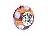 SilveRado™ AD12 Murano Glass Caramel Nougat Bead / Charm