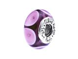 SilveRado™ BB17 Murano Glass Raspberry Ripple Pandora Compatible Bead / Charm