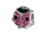 SilveRado™ BK010-2-0 Bling Kidz Lady Bird Pink Bead / Charm
