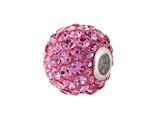 SilveRado™ BM001-2 Bling Razzle Dazzle Pink Bead / Charm