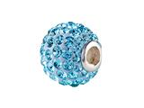 SilveRado™ BM001-3 Bling Razzle Dazzle Blue Pandora Compatible Bead / Charm