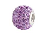 SilveRado™ BM001-7 Bling Razzle Dazzle Purple Pandora Compatible Bead / Charm