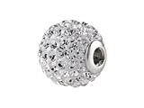 SilveRado™ BM003-1 Bling Focal Razzle Dazzle White Pandora Compatible Bead / Charm