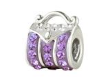 SilveRado™ BM008-7-1 Bling-Handbag Bling Purple
