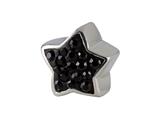 SilveRado™ BM011-0 Bling Star Bling Black Pandora Compatible Bead / Charm