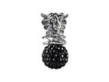 SilveRado™ BM037-0 Bling Fairy Bling Black Bead / Charm