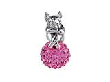 SilveRado™ BM038-2 Bling Angel Bling Pink Pandora Compatible Bead / Charm